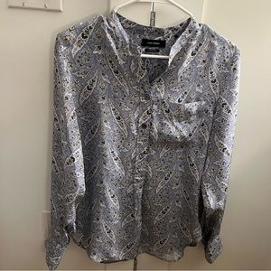 Isabel marant paisley blue shirt, 34